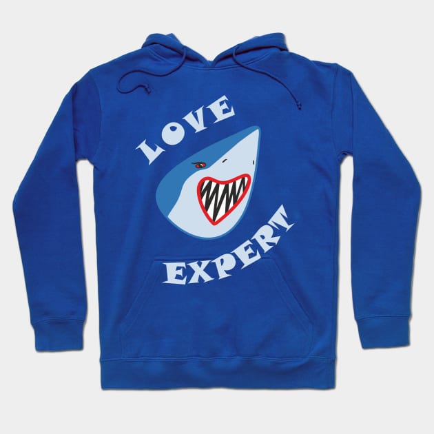 Love Expert or Shark-like love grip Hoodie by aceofspace